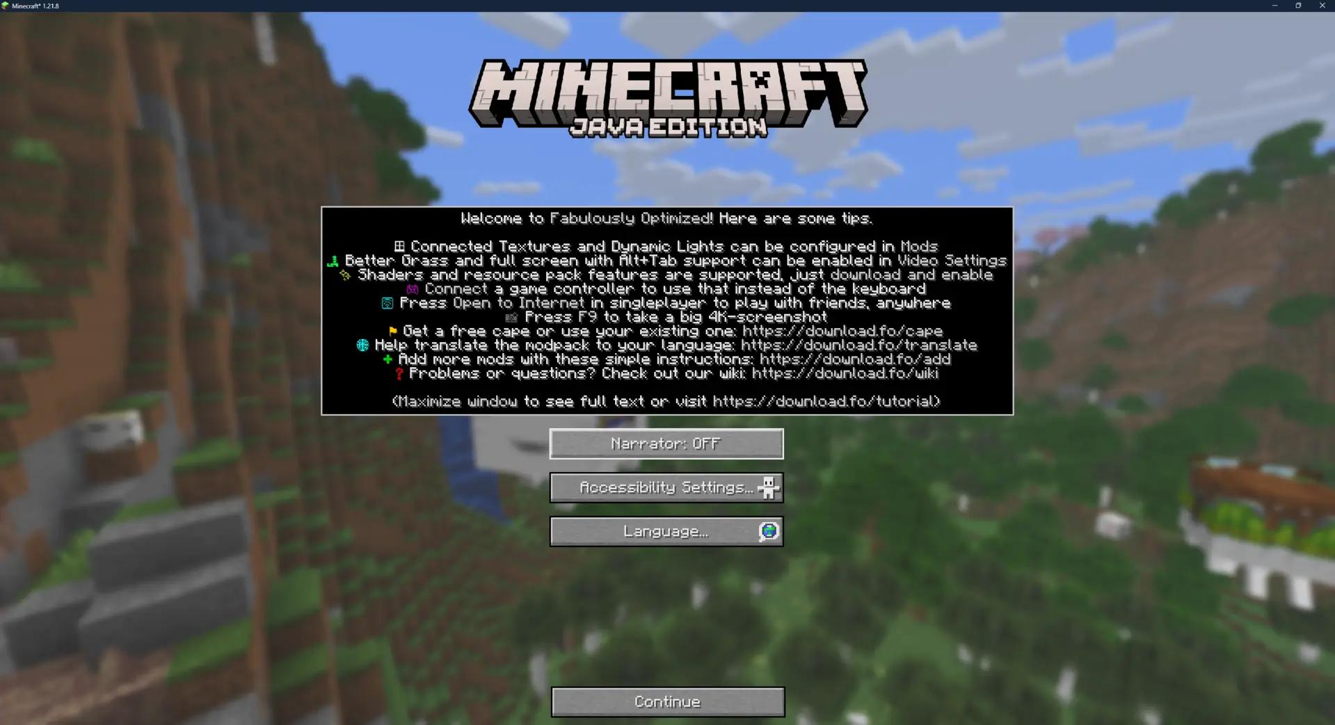 Cómo optimizar Minecraft con CurseForge y el modpack Fabulously Optimized